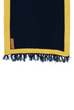 Chokore Two-in-One Men's Classic Plain Yellow and Blue color Woolen Mufflers Cum Scarves Cum Stole For Men And Women