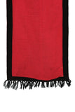 Chokore Two-in-One Men's Classic Plain Pink and Black color Woolen Mufflers Cum Scarves Cum Stole For Men And Women