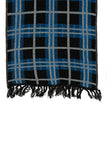 Chokore  Men's Casual Blue & Black color check Acrylic Woolen Muffler, Scarf & Stole for Winter.