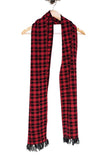 Chokore  Men's Casual Red & Black color check Acrylic Woolen Muffler, Scarf & Stole for Winter.