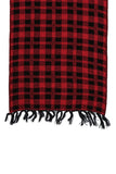 Chokore  Men's Casual Red & Black color check Acrylic Woolen Muffler, Scarf & Stole for Winter.