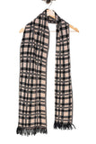 Chokore  Men's Casual Beige & Black color check Acrylic Woolen Muffler, Scarf & Stole for Winter.