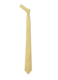 Chokore Lemon & White Silk Tie & Yellow color pocket square set