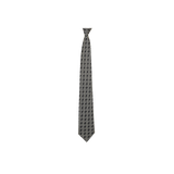 Chokore Black and White Silk Tie - Indian At Heart range & Double-sided Black & White color Silk Pocket Circle set