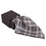 Chokore Black & Grey Pocket Square - Squared line