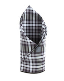 Chokore Black & Grey Pocket Square - Squared line