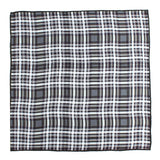 Chokore Black & Grey Pocket Square - Squared line