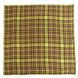 Chokore Green & Orange Pocket Square - Plaids line