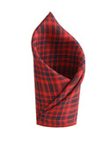 Chokore Red & Black Pocket Square - Plaids line