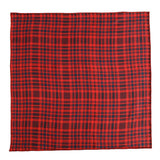 Chokore Red & Black Pocket Square - Plaids line