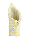 Chokore Tangerine & Beige Silk Pocket Square