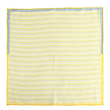 Chokore Tangerine & Beige Silk Pocket Square
