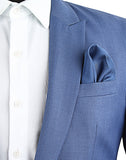 Chokore Navy & Dark Blue Silk Pocket Square
