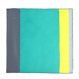 Chokore Green & Grey Silk Pocket Square