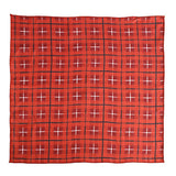 Chokore Red, Black & White Pocket Square - Plaids line