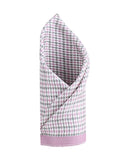 Chokore Lavender & Grey Houndstooth Silk Pocket Square