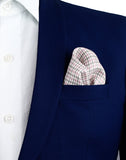 Chokore Lavender & Grey Houndstooth Silk Pocket Square