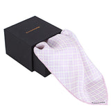 Chokore Lavender & White Pocket Square - Plaids line