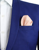 Chokore Pink & White Gingham Pocket Square - Plaids line