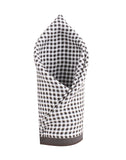 Chokore Black & White Gingham Pocket Square - Plaids line