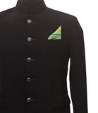 Chokore Two-in-One Shades of Green Silk Pocket square