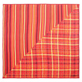 Chokore Pink & Orange Silk Pocket Square
