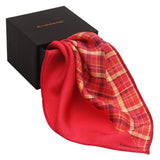 Chokore Pink & Orange Four-in-One Silk Pocket Square