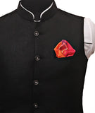 Chokore Four-in-One Pink & Orange Silk Pocket Square