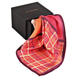 Chokore Four-in-One Pink & Orange Silk Pocket Square
