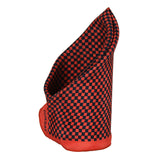 Chokore Pocket square in red and navy blue - Plaids line