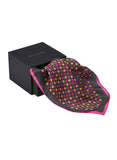 Chokore yellow and pink dotted Silk Pocket Square