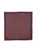 Chokore yellow and pink dotted Silk Pocket Square