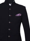 Chokore Purple & Grey Silk Pocket Square from the Plaids line