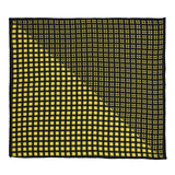Chokore Pocket square in Two-in-One yellow and black from the Plaids line