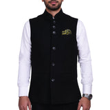 Chokore Pocket square in Two-in-One yellow and black from the Plaids line