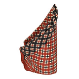 Chokore Pocket square in Two-in-One red and black from the Plaids line
