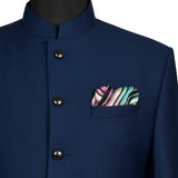 Chokore 2-in-1 Pink & Light Blue Silk Pocket Square