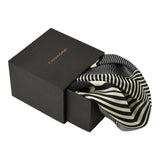 Chokore Black & White Silk Pocket Square