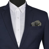 Chokore Black & White Silk Pocket Square