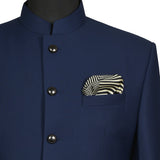Chokore Black & White Silk Pocket Square