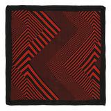 Chokore Red Silk Pocket square for Men