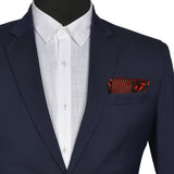 Chokore Red Silk Pocket square for Men