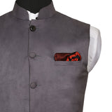 Chokore Red Silk Pocket square for Men