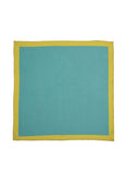 Chokore Sea & Lemon Green Silk Tie & printed silk pocket square set