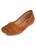 YAHE Women's Faux Leather Bellies