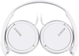 Sony MDR-ZX110A On-Ear Stereo Headphones (White), without mic