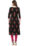 Janasya Women's Cotton A-Line Kurta