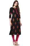 Janasya Women's Cotton A-Line Kurta