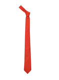 Chokore Red Color Silk Tie & Red & Orange Silk Pocket Square set