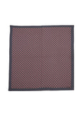 Chokore Rose Pink color silk tie & Grey and Red Silk Pocket Square set